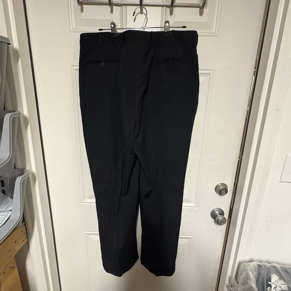 Classy George Men's Black Dress Pants Size 40x32 Buisness Casual Polyester Rayon